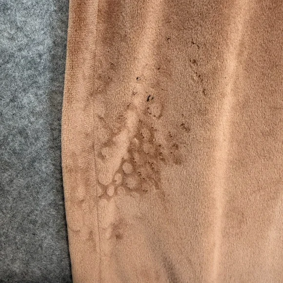 Skims Velour Wide Leg Pants Womens XL Pull on Baggy Brown Velvet *read* - Picture 12 of 16